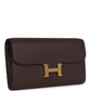 Constance Wallet To Go  Moka Evercolor Gold Hardware