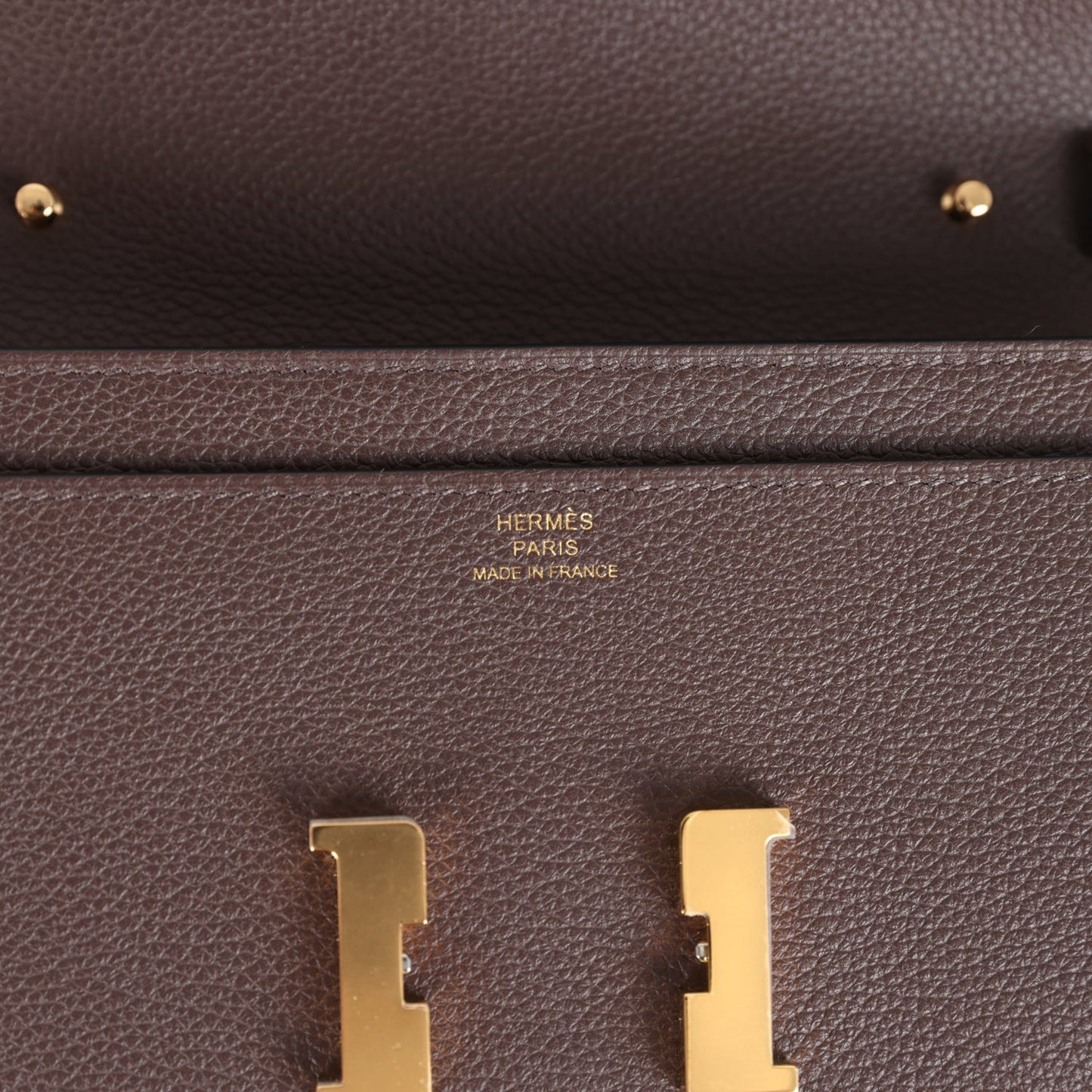 Constance Wallet To Go  Moka Evercolor Gold Hardware