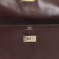 Kelly Pocket Long Wallet Rouge Sellier Chevre Chamkila Electrum Hardware