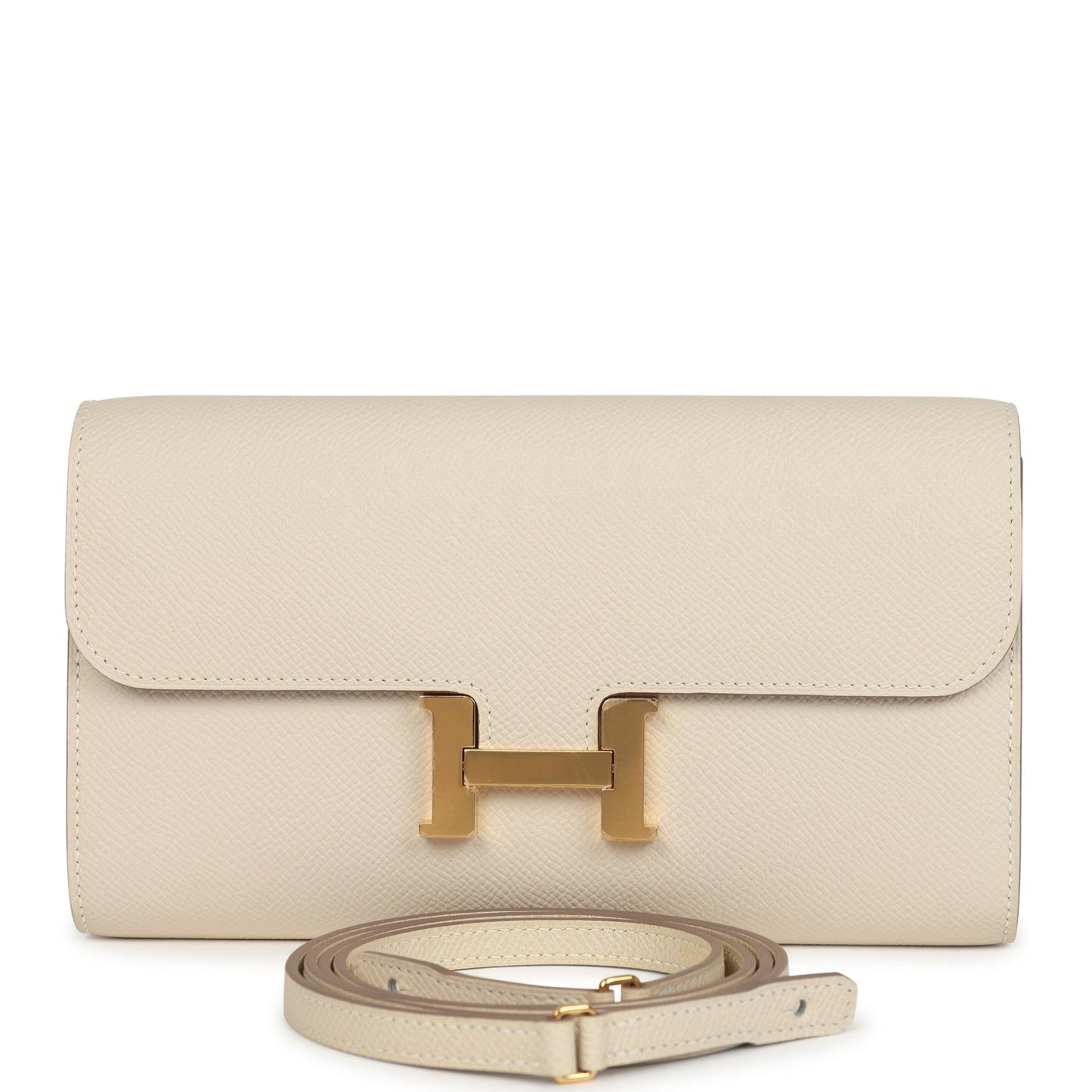 Constance To Go Wallet Craie Epsom Gold Hardware