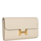 Constance To Go Wallet Craie Epsom Gold Hardware