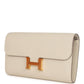 Constance To Go Wallet Craie Epsom Gold Hardware