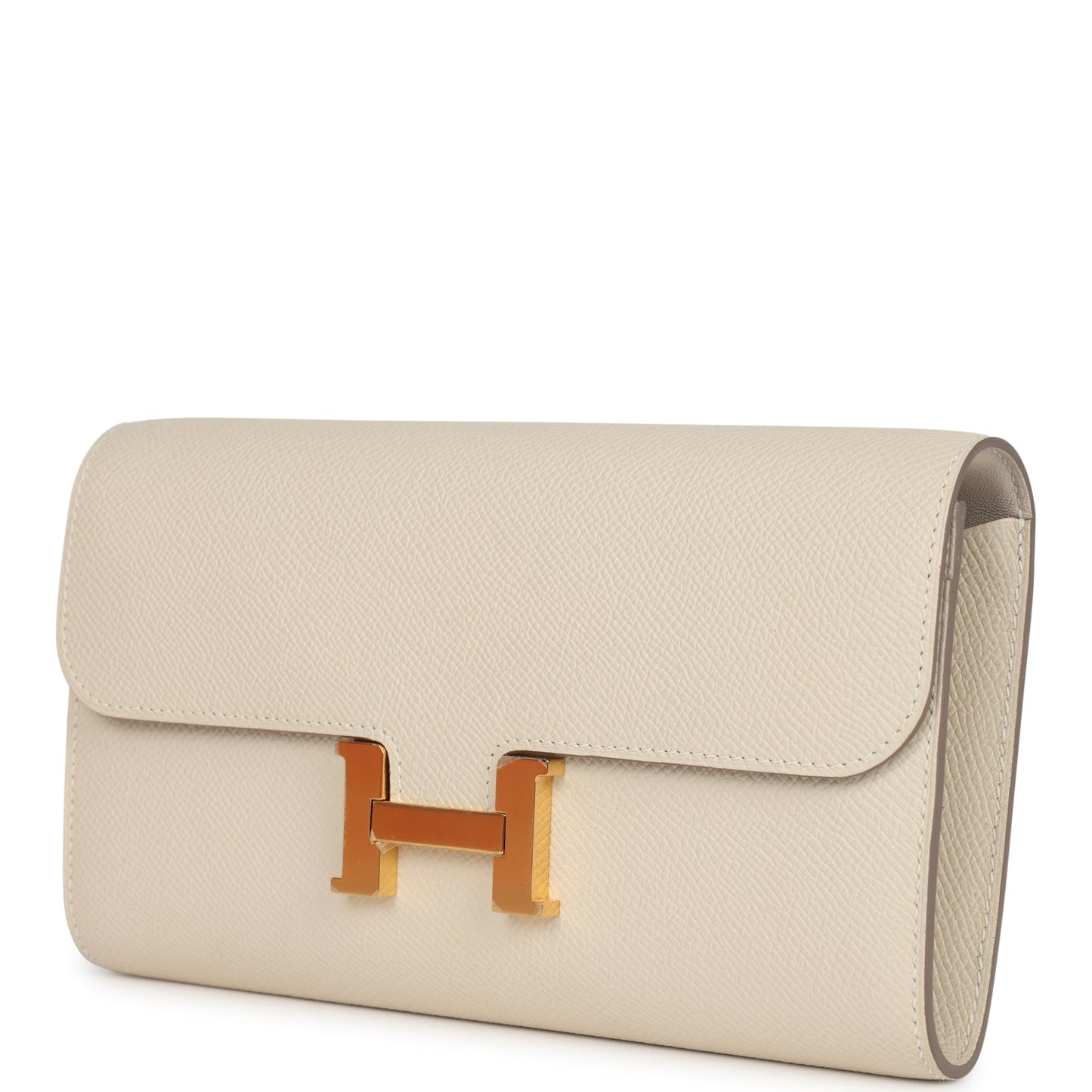 Constance To Go Wallet Craie Epsom Gold Hardware