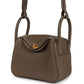 Mini Lindy II Etoupe Clemence Gold Hardware