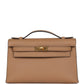 Kelly Pochette Chai Swift Gold Hardware