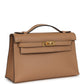 Kelly Pochette Chai Swift Gold Hardware