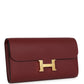 Constance Wallet To Go Rouge H Epsom Gold Hardware