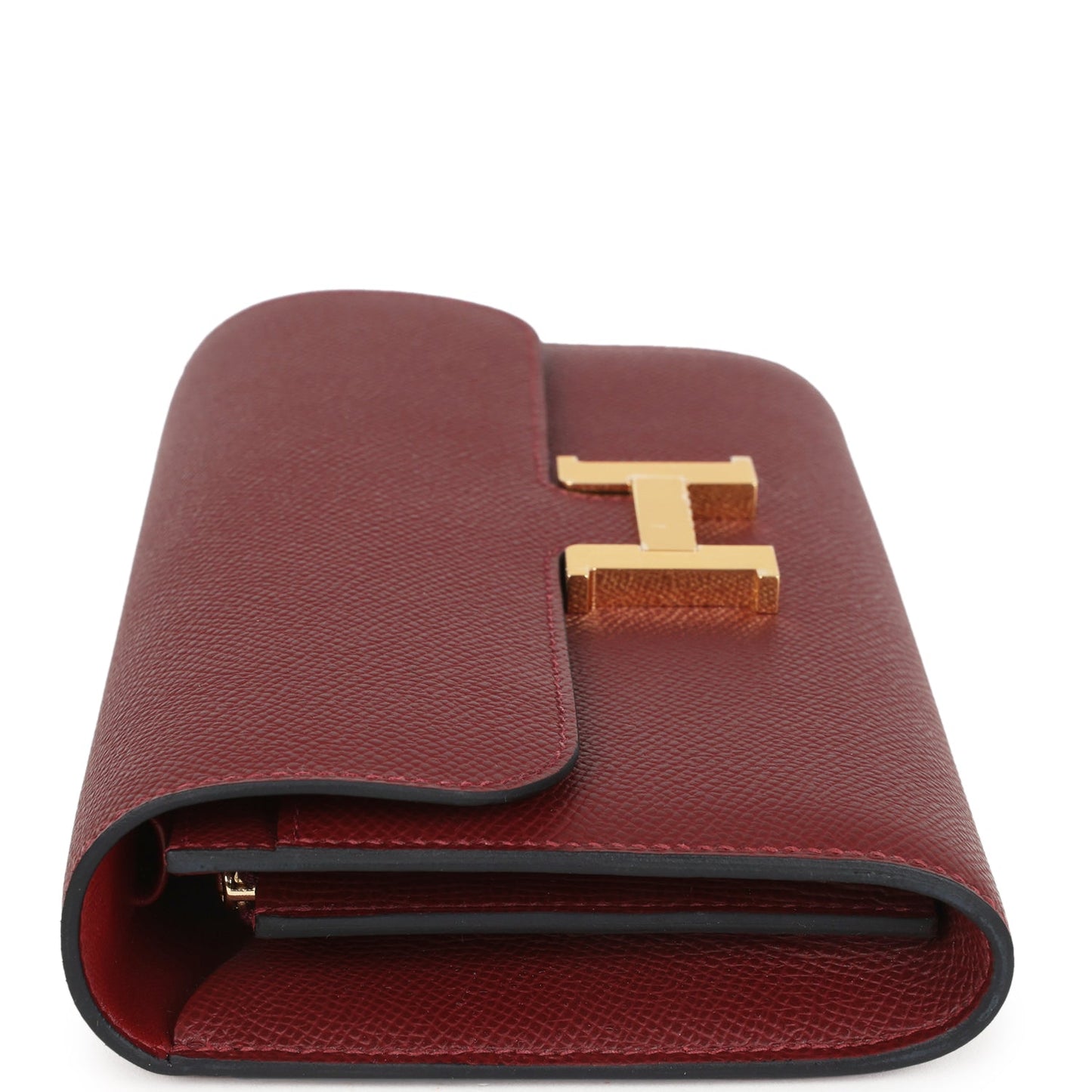 Constance Wallet To Go Rouge H Epsom Gold Hardware