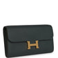 Constance Wallet To Go Vert Mangrove Evercolor Gold Hardware