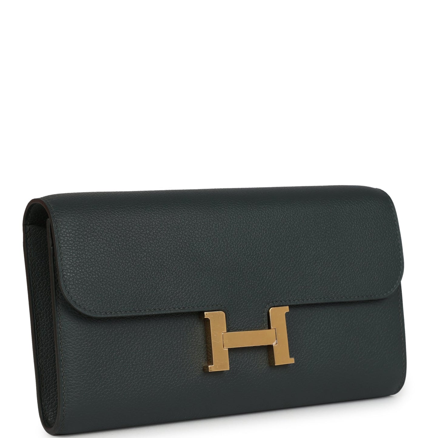 Constance Wallet To Go Vert Mangrove Evercolor Gold Hardware