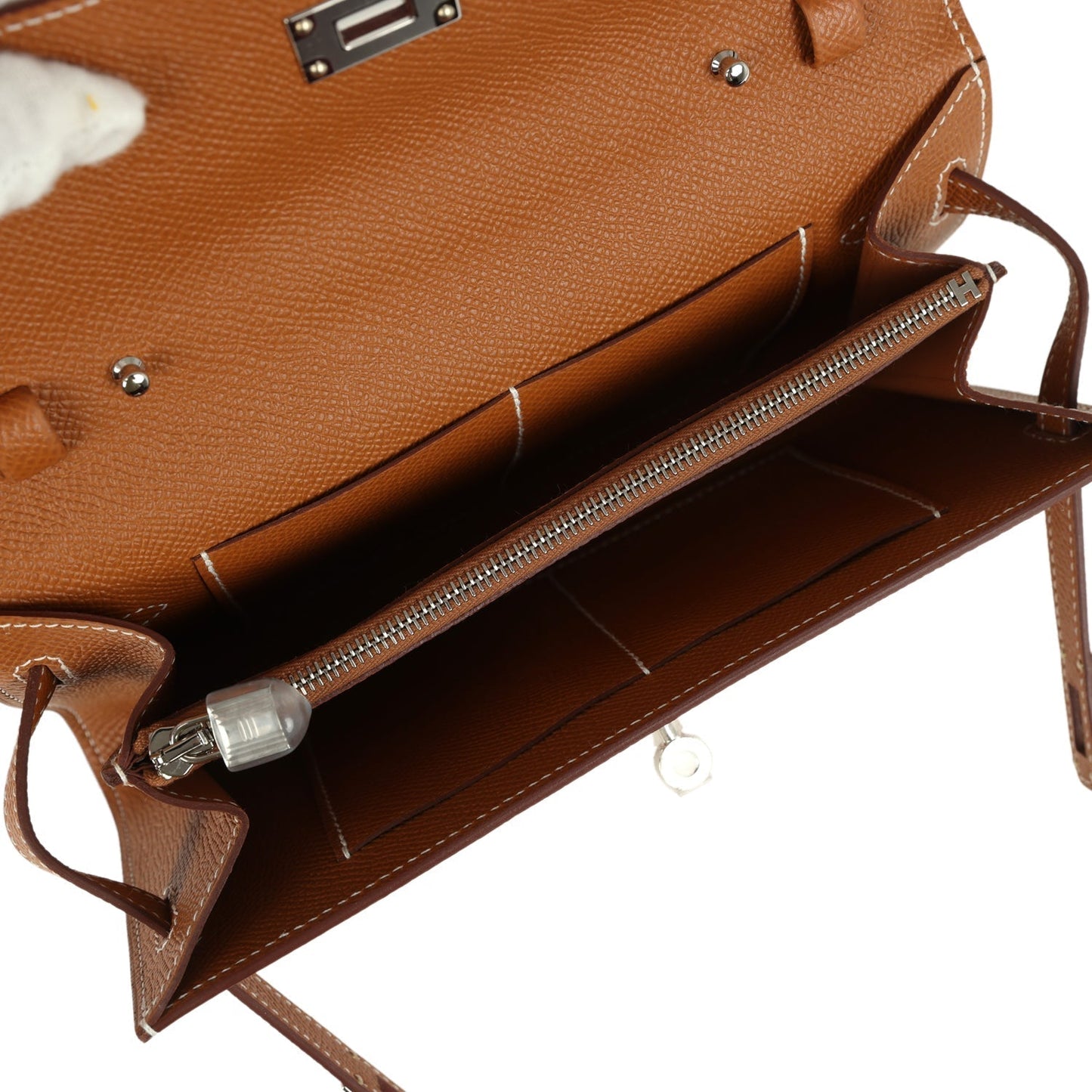 Kelly Wallet To Go Gold Epsom Palladium Hardware