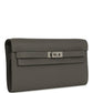 Kelly Wallet To Go Gris Meyer Epsom Palladium Hardware
