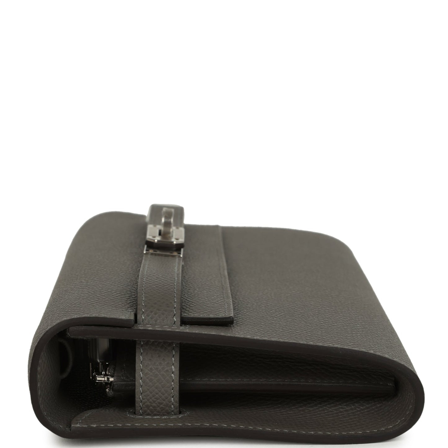 Kelly Wallet To Go Gris Meyer Epsom Palladium Hardware