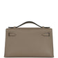 Kelly Pochette Gris Asphalte Swift Gold Hardware