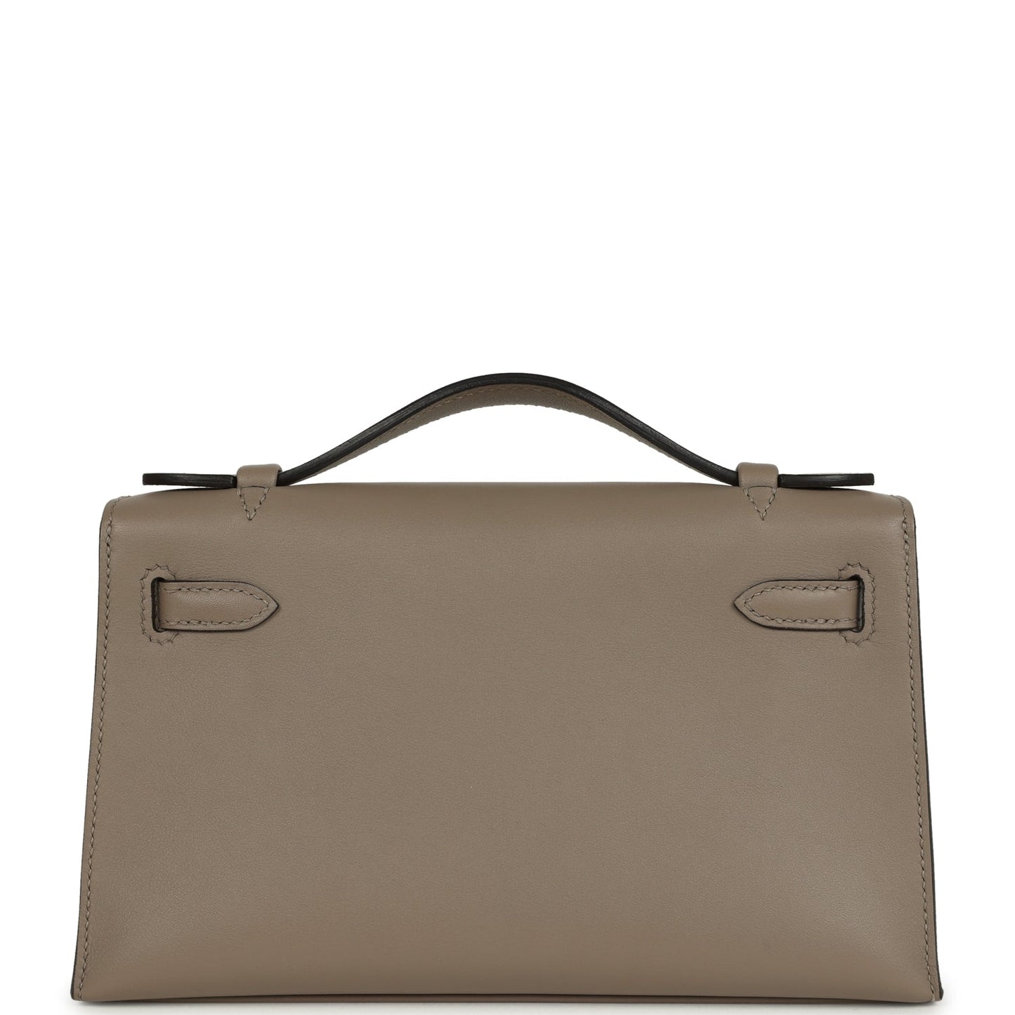 Kelly Pochette Gris Asphalte Swift Gold Hardware