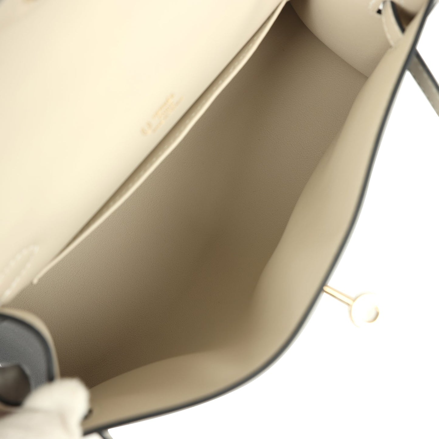 Special Order (HSS) Kelly Pochette Black and Beton Swift Permabrass Hardware