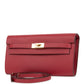Kelly Wallet To Go Rouge Grenat Epsom Gold Hardware