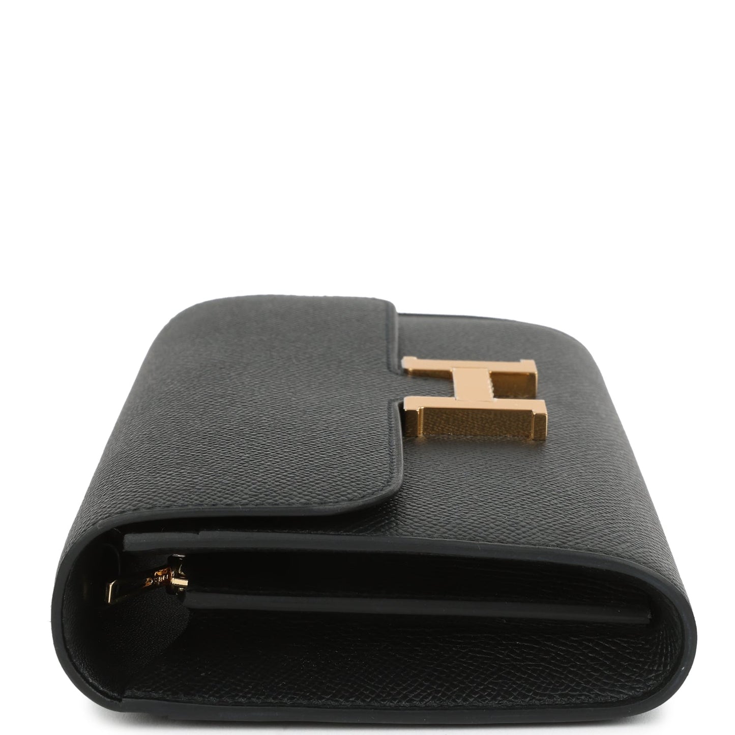 Constance Wallet To Go Black Epsom Gold Hardware