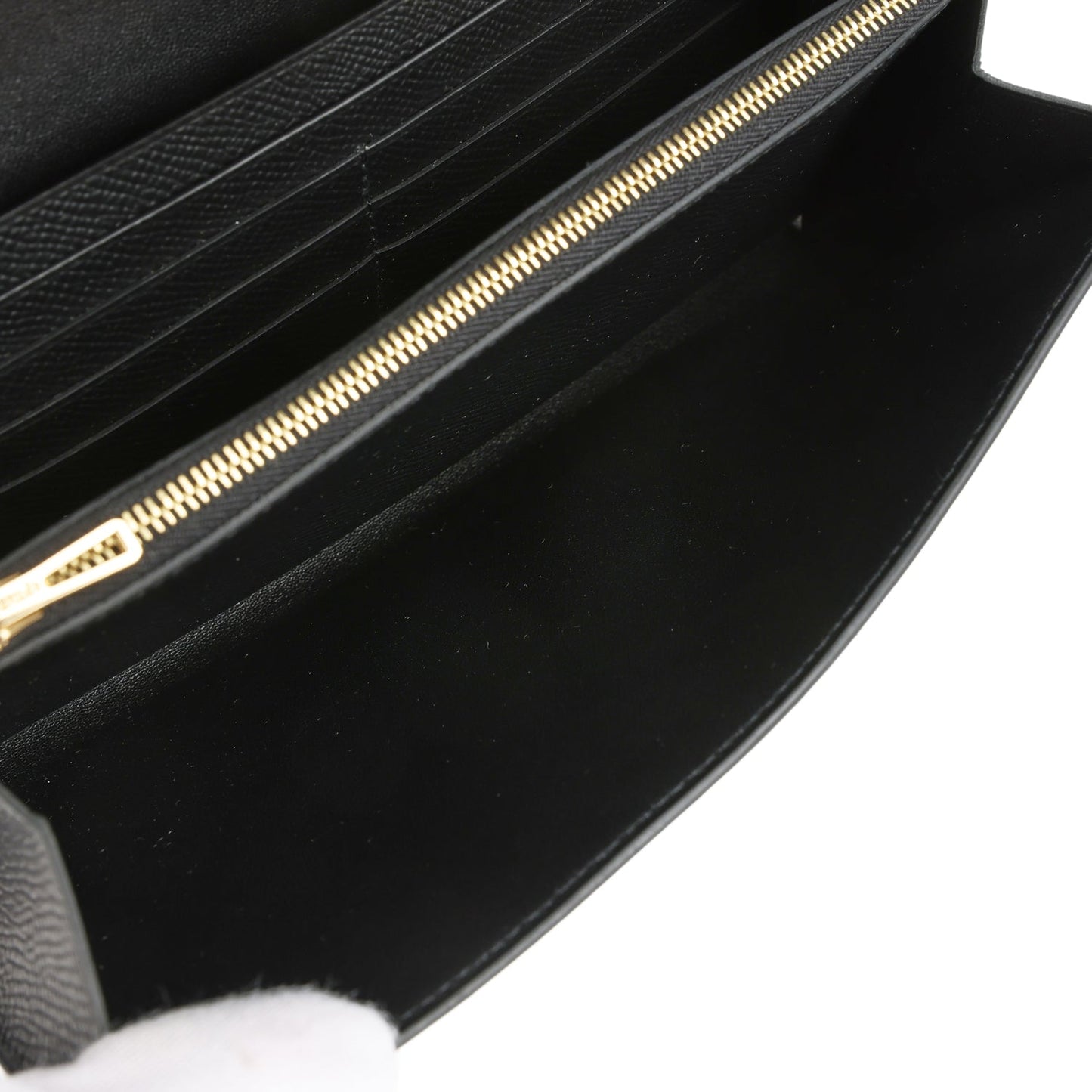 Constance Wallet To Go Black Epsom Gold Hardware