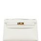 Kelly Pochette White Swift Gold Hardware
