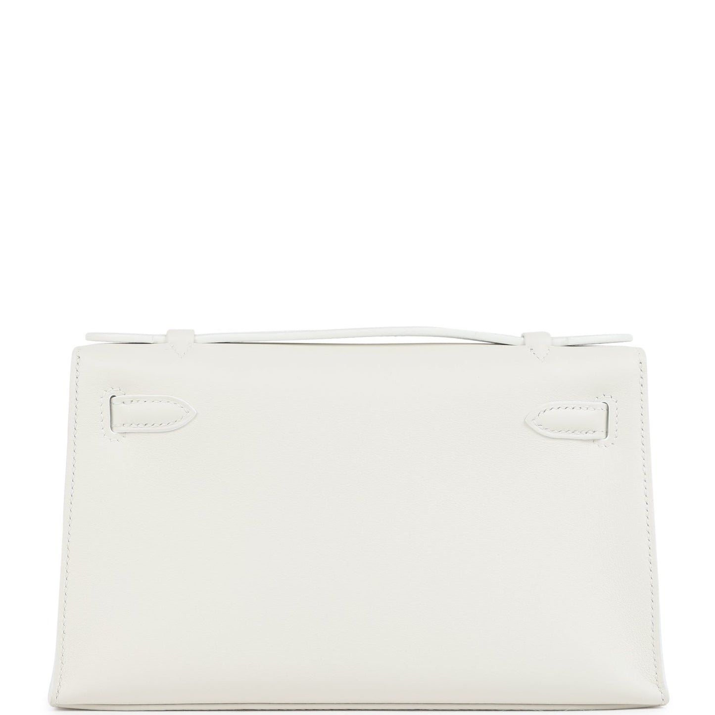 Kelly Pochette White Swift Gold Hardware