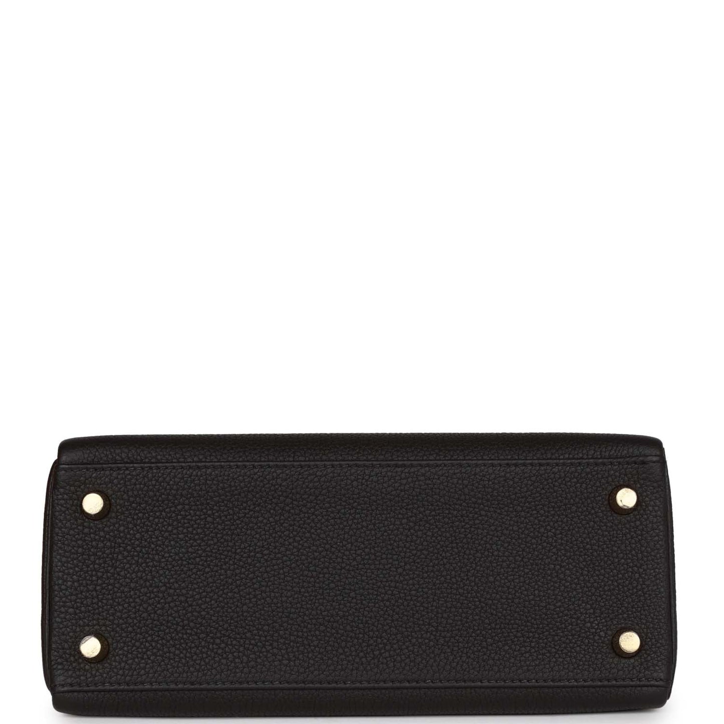 Kelly Retourne 25 Black Togo Gold Hardware