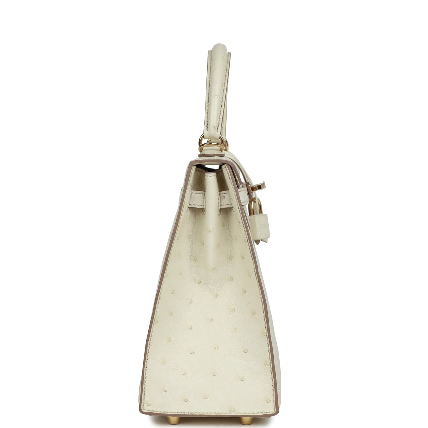 Special Order (HSS) Kelly Sellier 25 Nata Verso Ostrich Permabrass Hardware