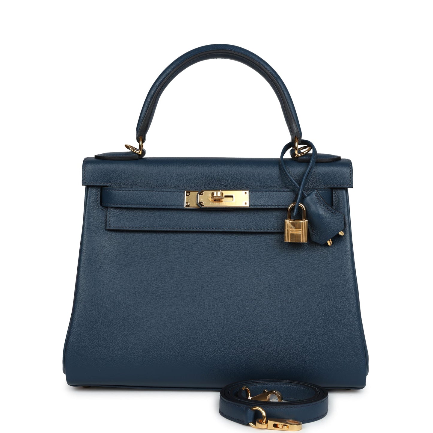 Kelly Retourne 28 Deep Bleu Evercolor Gold Hardware