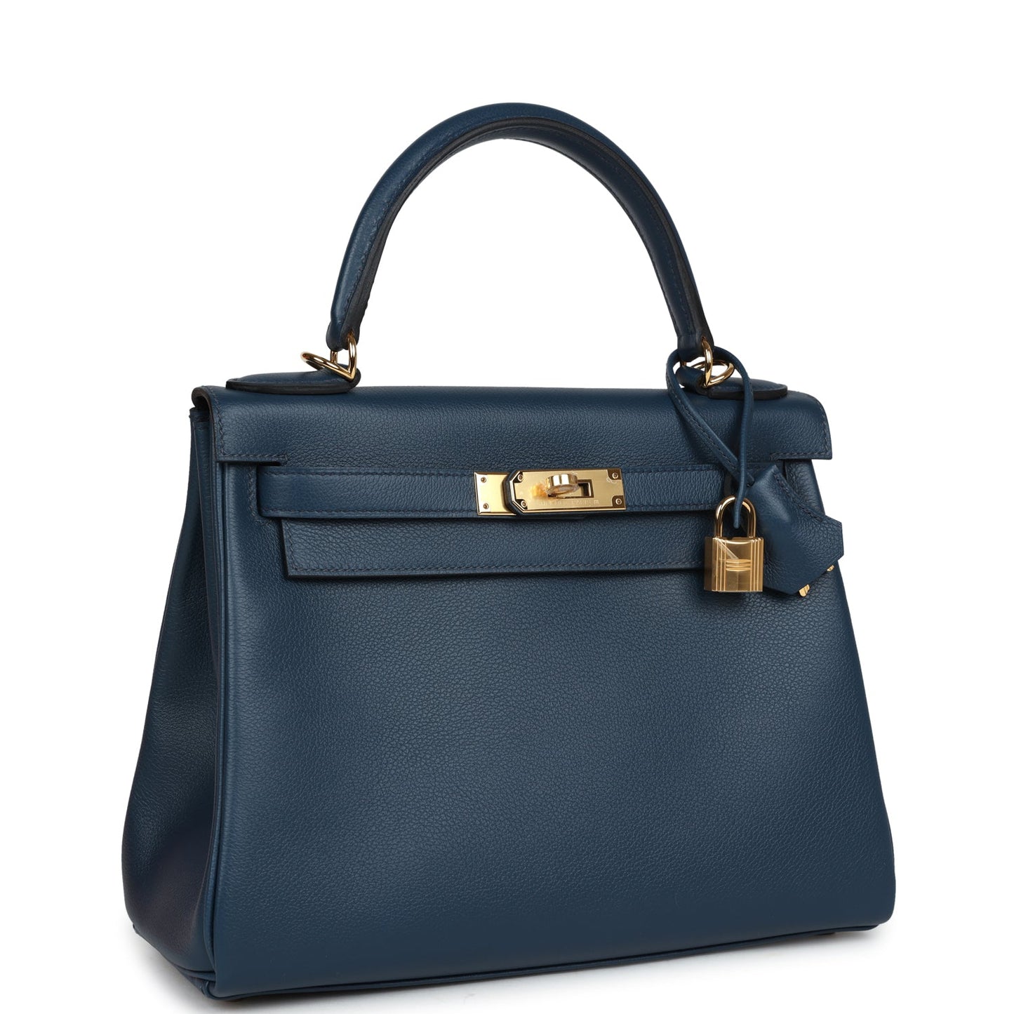 Kelly Retourne 28 Deep Bleu Evercolor Gold Hardware