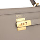 Special Order (HSS) Kelly Sellier 28 Gris Asphalte Verso Epsom Brushed Gold Hardware