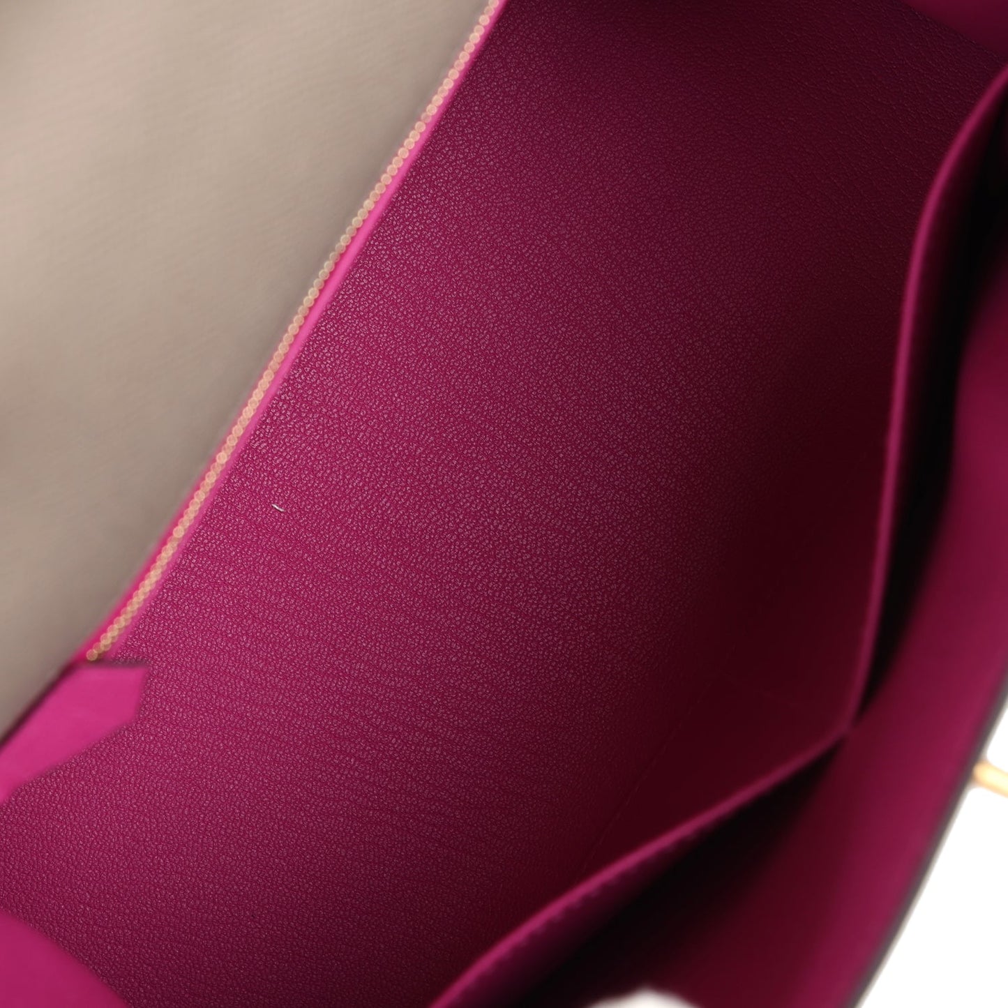 Special Order (HSS) Kelly Sellier 28 Gris Asphalte Verso Epsom Brushed Gold Hardware