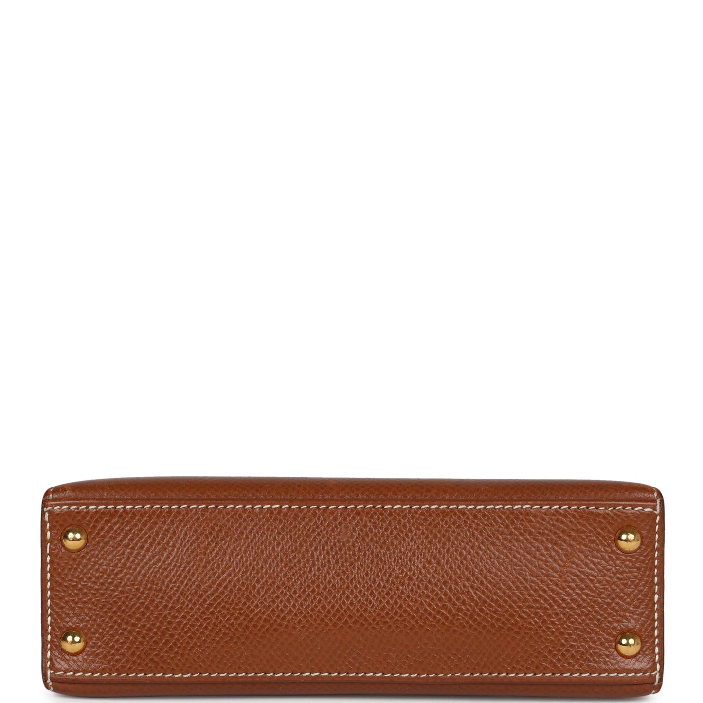 Vintage Micro Kelly Sellier 15 Gold Courchevel Gold Hardware