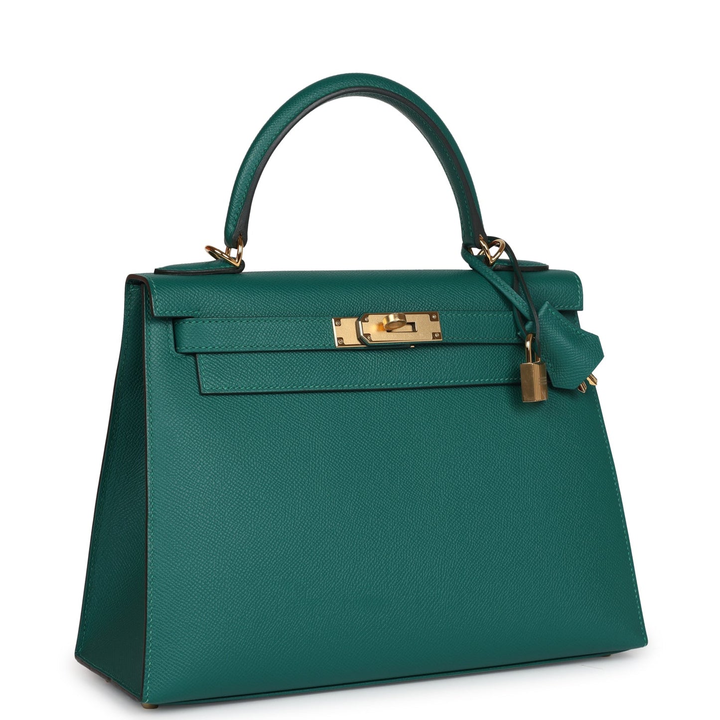 Kelly Sellier 28 Malachite Epsom Gold Hardware