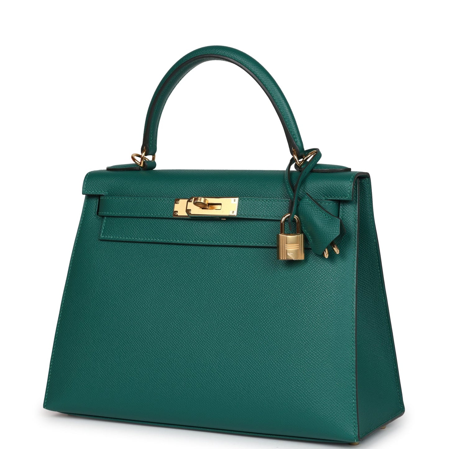 Kelly Sellier 28 Malachite Epsom Gold Hardware