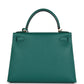 Kelly Sellier 28 Malachite Epsom Gold Hardware
