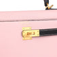 Special Order (HSS) Kelly Sellier 25 Rose Sakura and Black Chevre Mysore Brushed Gold Hardware