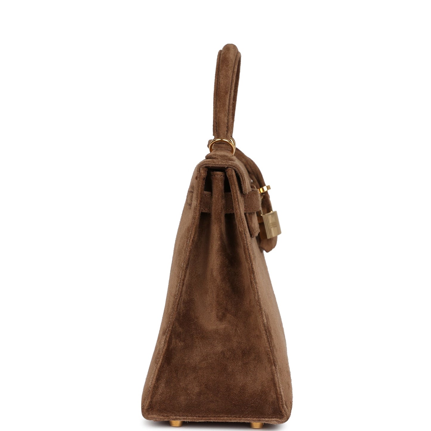 Vintage Kelly Sellier 25 Brown Doblis Gold Hardware