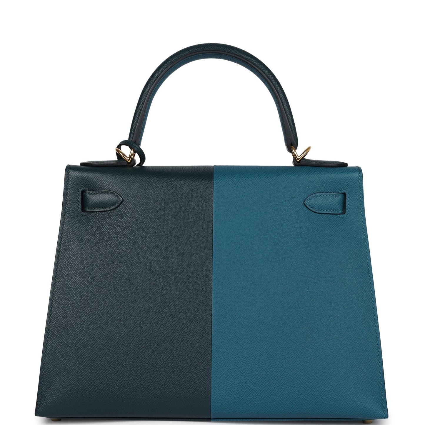 Kelly Sellier 28 Casaque Vert Cypres and Vert Bosphore Epsom Gold Hardware