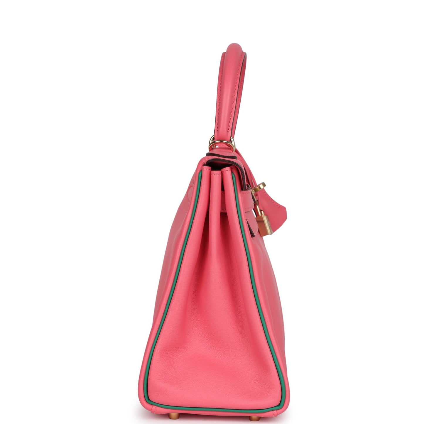 Special Order (HSS) Kelly Retourne 28 Rose Azalee and Vert Vertigo Swift Gold Hardware