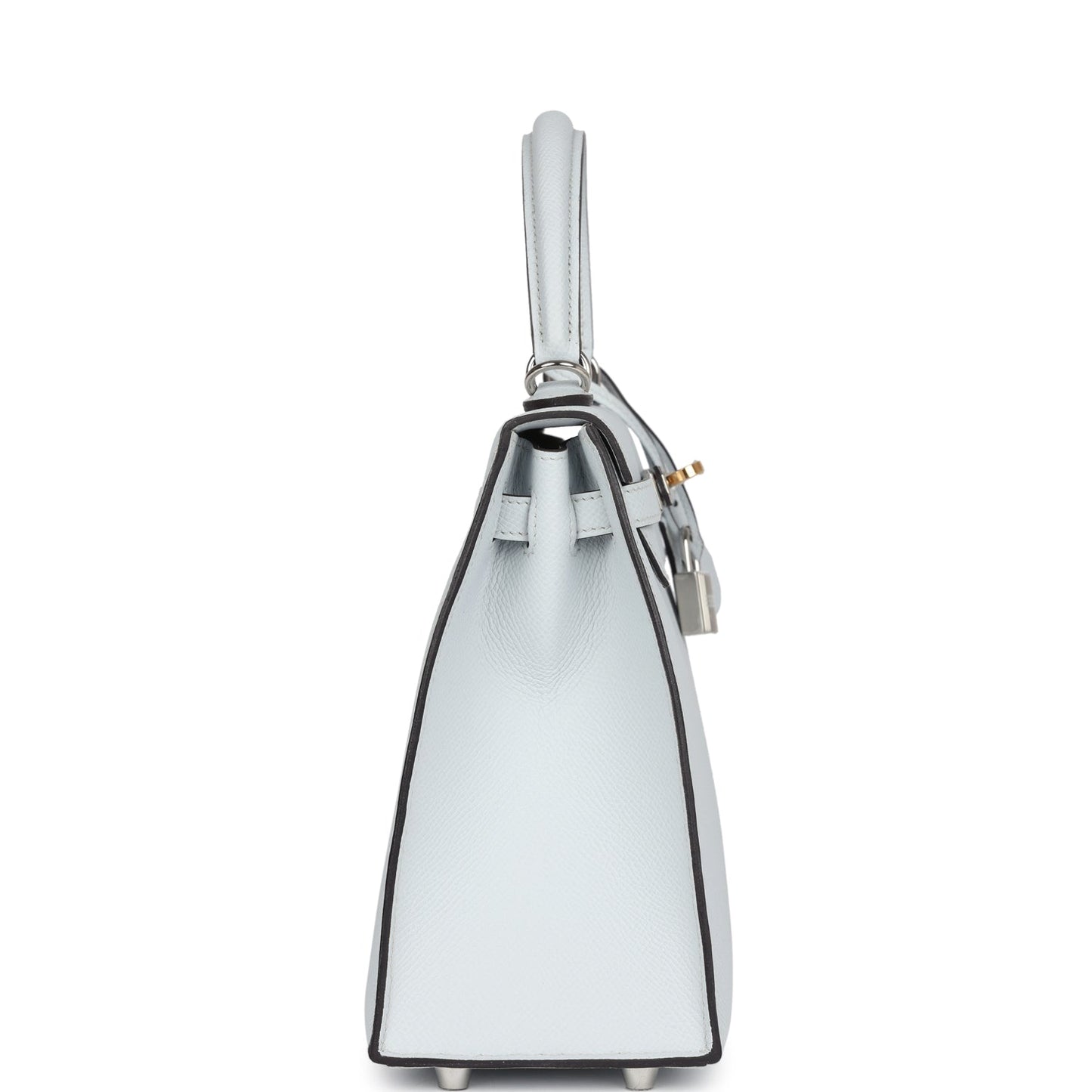 Kelly Sellier 25 Gris Platine Epsom Electrum Hardware