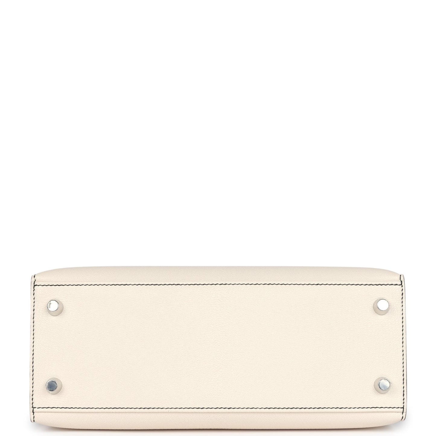 Special Order (HSS) Kelly Sellier 25 Nata and Black Chevre Mysore Brushed Palladium Hardware