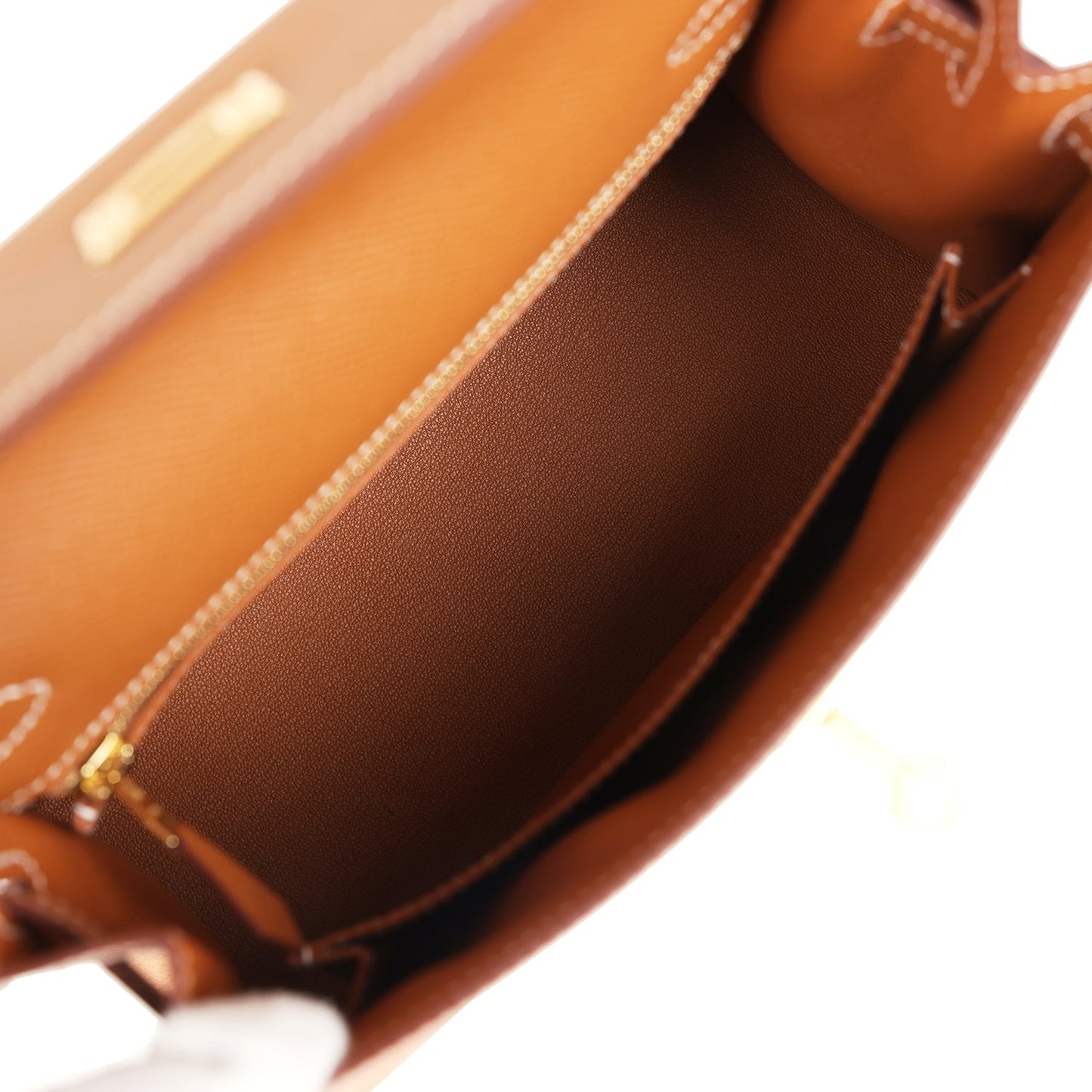 Kelly Sellier 25 Gold Epsom Gold Hardware