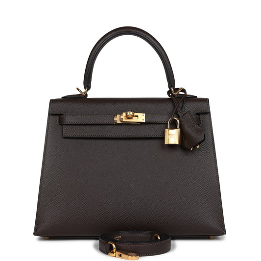 Kelly Sellier 25 Ebene Epsom Gold Hardware