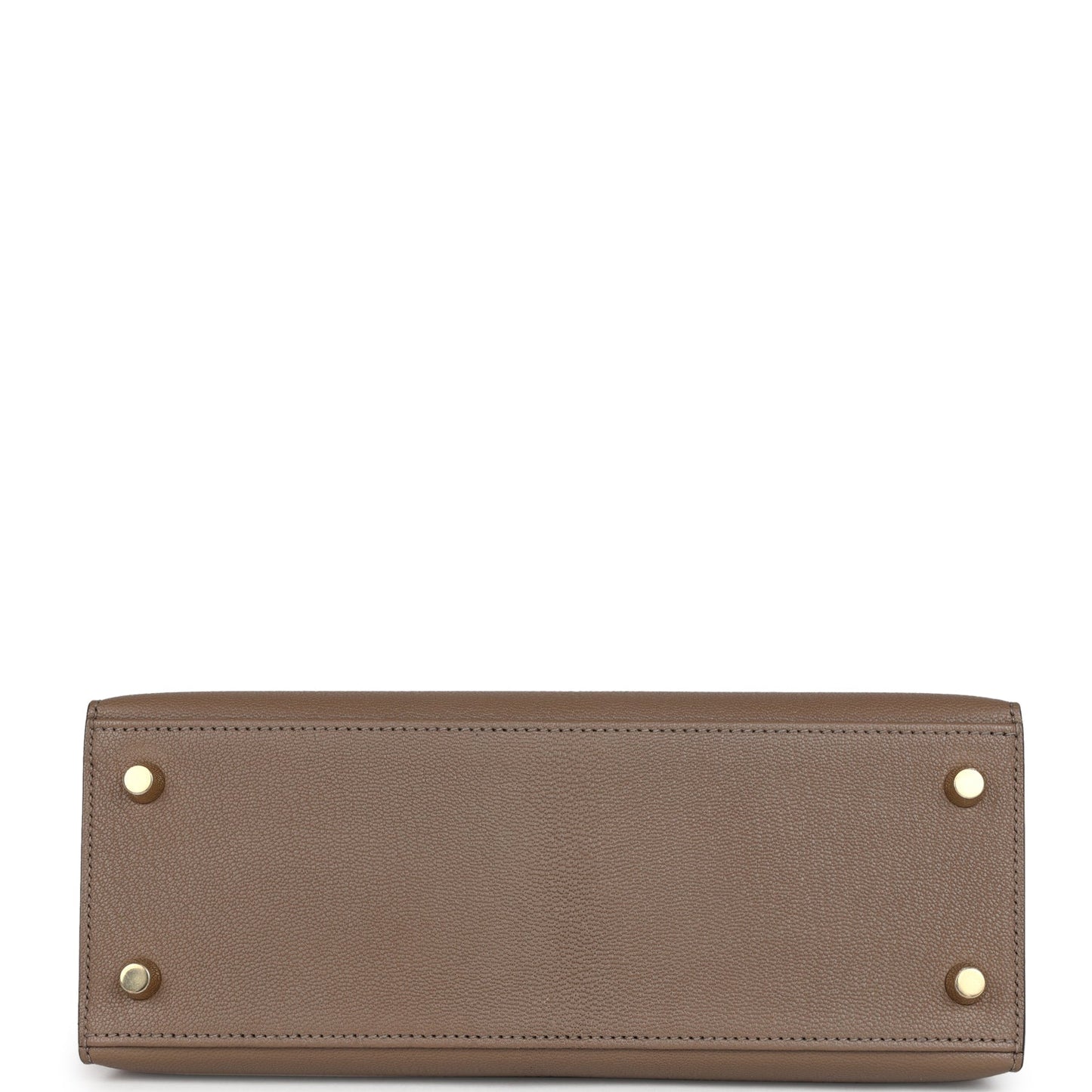 Special Order (HSS) Kelly Sellier 25 Black and Etoupe Chevre Mysore Permabrass Hardware