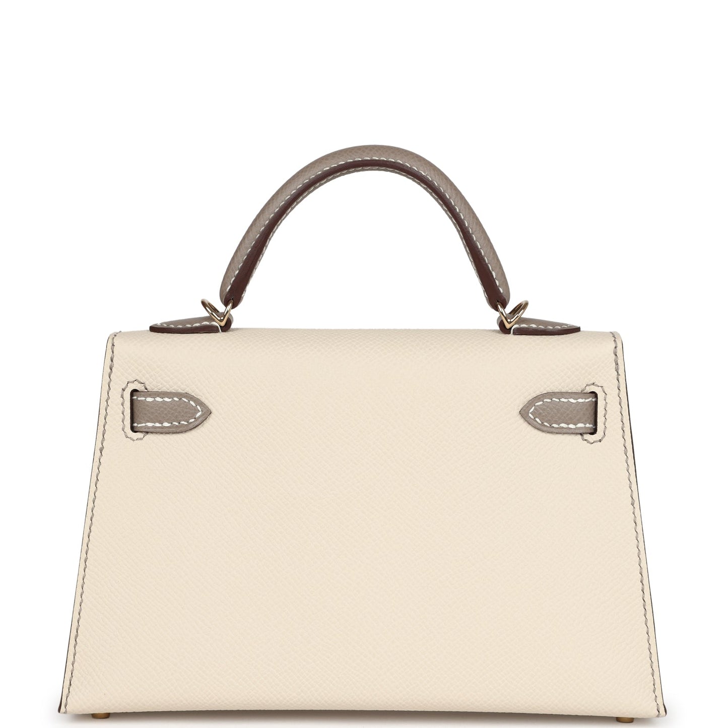 Special Order (HSS) Kelly Sellier 20 Craie and Gris Asphalte Epsom Permabrass Hardware