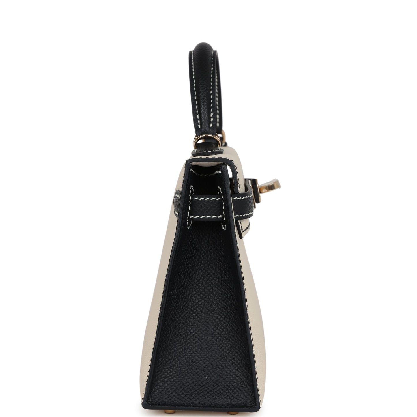 Special Order (HSS) Kelly Sellier 20 Craie and Black Epsom Permabrass Hardware