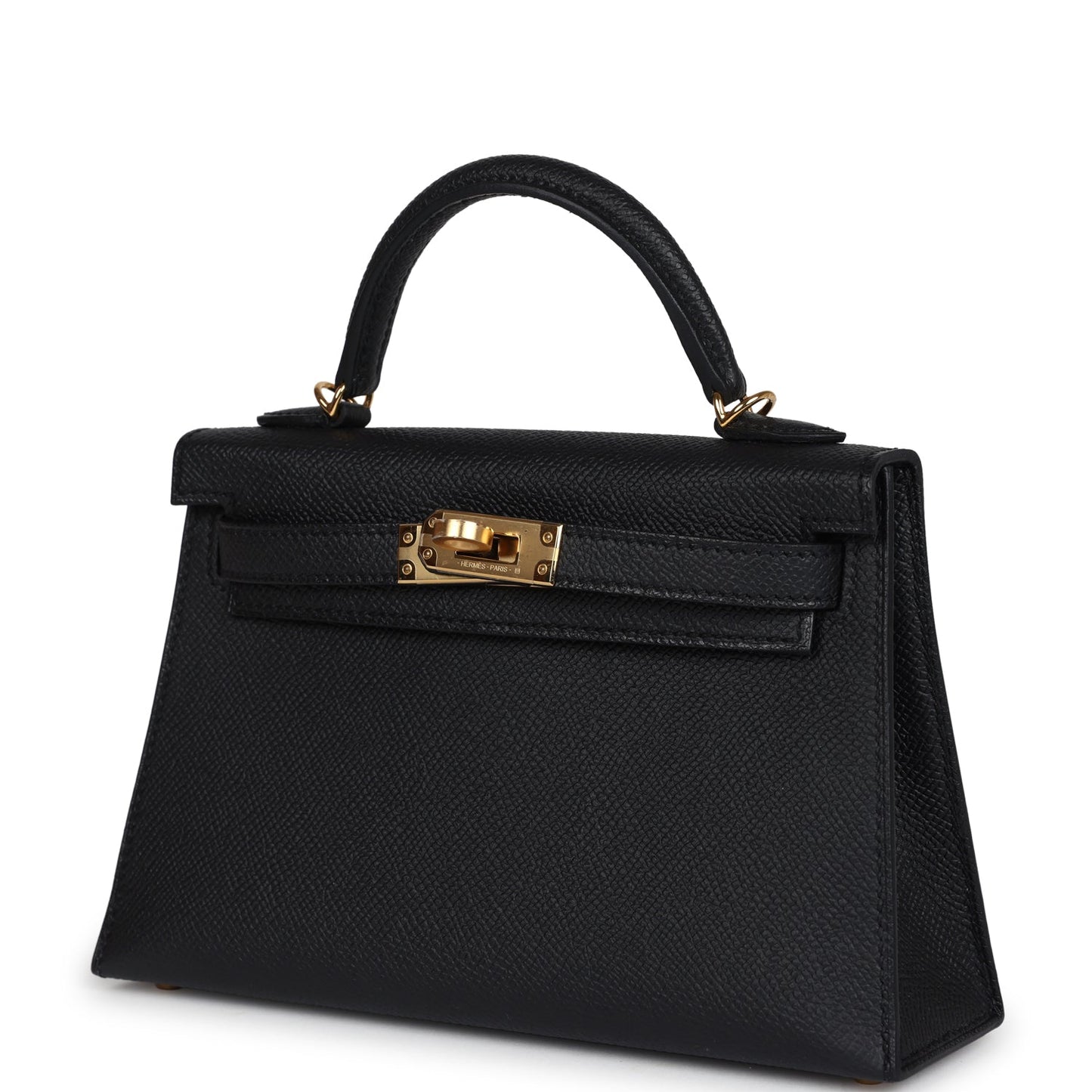 Kelly Sellier 20 Black Epsom Gold Hardware