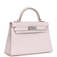 Kelly Sellier 20 Mauve Pale Chevre Palladium Hardware
