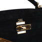 Vintage Kelly Sellier 28 Black Doblis Gold Hardware