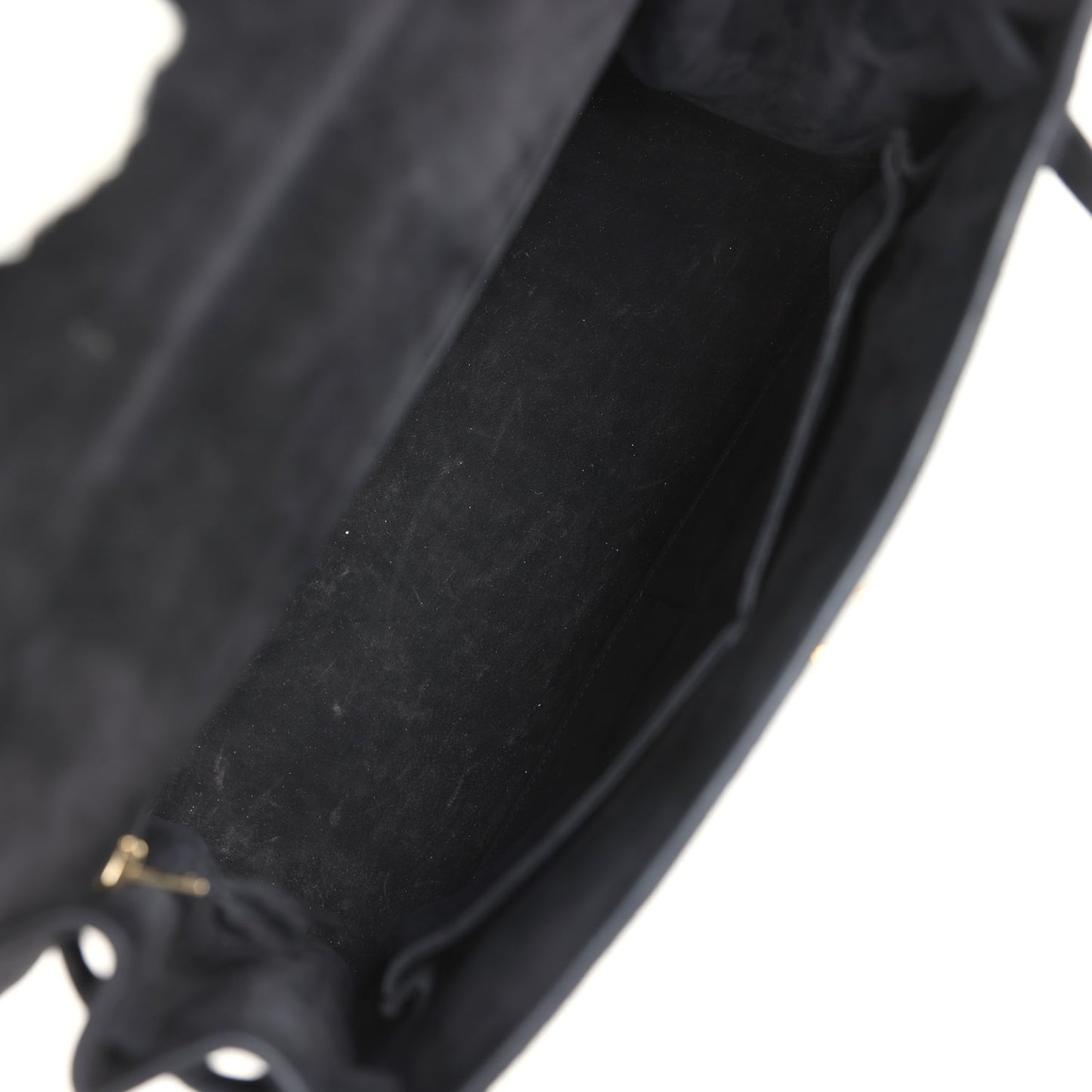 Vintage Kelly Sellier 28 Black Doblis Gold Hardware